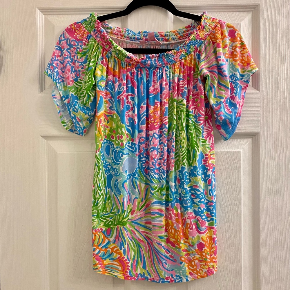 Lilly Pulitzer off the shoulders top